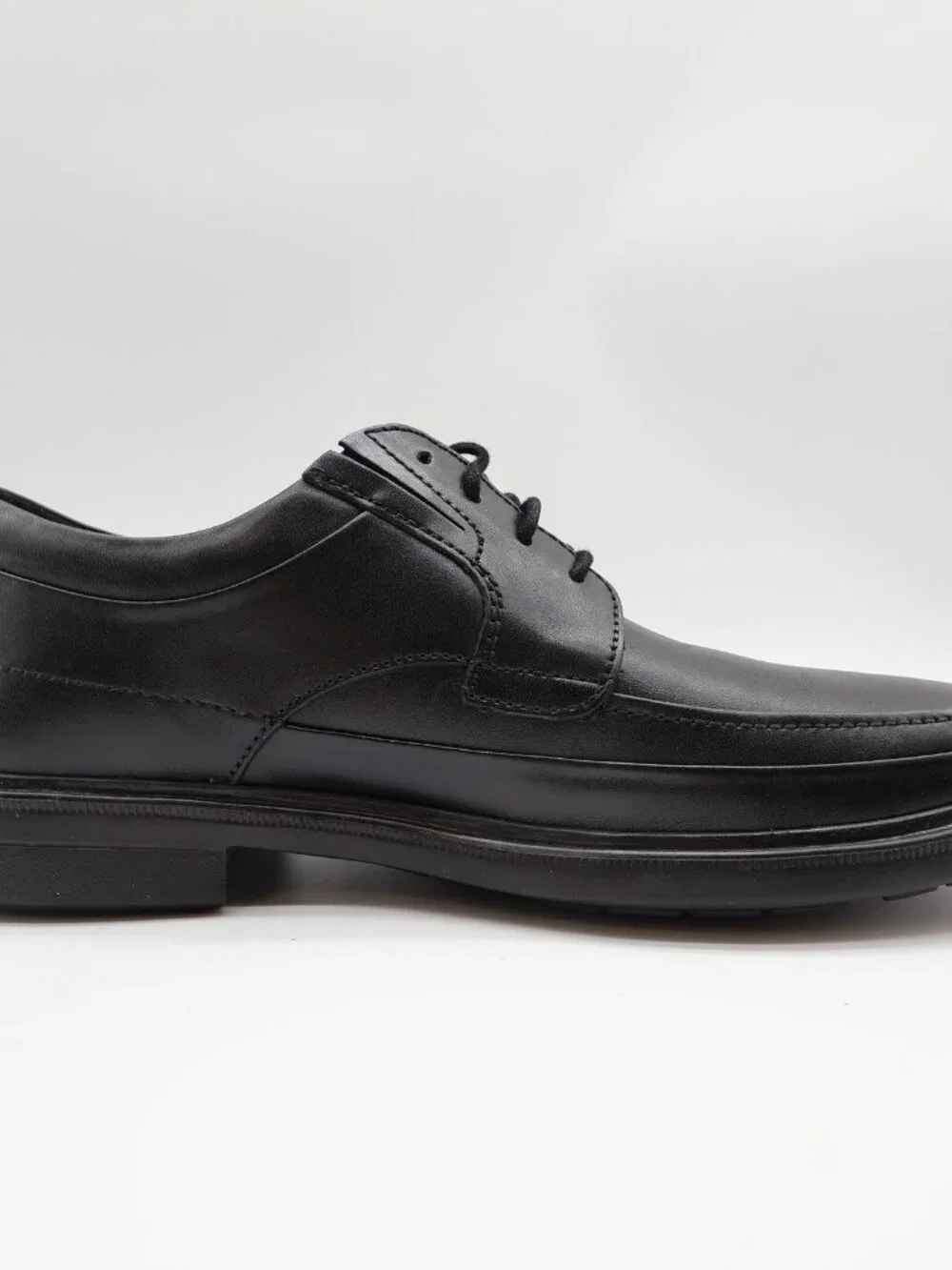 Hush Puppies Prinze Hopper Men's Black Leather Derby Oxford Dress Shoes